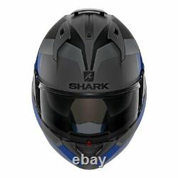 Shark Helmets EVO-ONE 2 Slasher Matte Dark Grey/Black/Blue Size XL (61-62 cm)