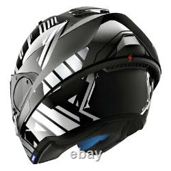 Shark Helmets Evo-One 2 Lithion Dual X-Large Black/Chrome/Gray Modular Helmet