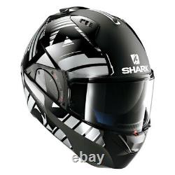 Shark Helmets Evo-One 2 Lithion Dual X-Large Black/Chrome/Gray Modular Helmet