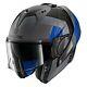 Shark Helmets Evo-one 2 Slasher X-large Dark Gray/black/blue Modular Helmet