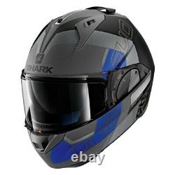 Shark Helmets Evo-One 2 Slasher X-Large Dark Gray/Black/Blue Modular Helmet