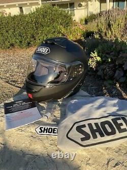 Shoei Neotec II 2BlackModular Motorcycle Helmet-Large-(AGV gt air RF1400 aria)