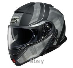 Shoei Neotec II Jaunt Black Gray Modular Motorcycle Helmet Size Medium