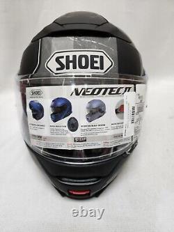 Shoei Neotec II Jaunt Black Gray Modular Motorcycle Helmet Size Small