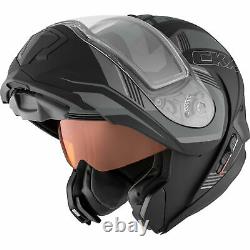 Snowmobile Helmet Modular Flip Up CKX Tranz RSV 1.5 AMS Omeg Mat Grey XLarge