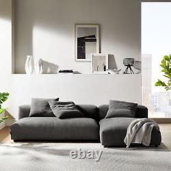 Solace 2-Piece Sectional Sofa With Chaise in Charcoal