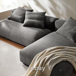 Solace 2-Piece Sectional Sofa With Chaise in Charcoal