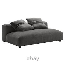 Solace 2-Piece Sectional Sofa With Chaise in Charcoal