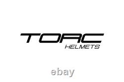 TORC T-28B Vapor X-Large Black/Gray/Blue Modular Helmet w Communication System