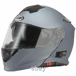 V-can V271 Bluetooth Flip Front Full Face Motorcycle Motorbike Helmet Mp3 Satnav
