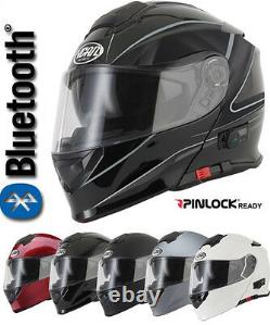 Vcan Blinc V271 Bluetooth Flip Front Motorbike Motorcycle Helmet Satnav Mp3
