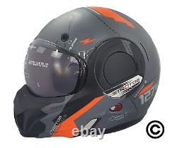 Viper F242 Flip Over Front 180° Full Face Motorcycle Motorbike Helmet P/j Rated