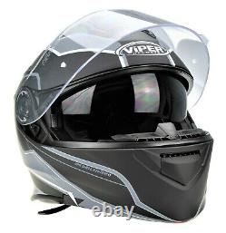 Viper Rs-v171 Bluetooth Flip Front Motorbike Motorcycle Helmet Inc Pinlock