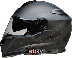 Z1R Scythe Black Gray Modular Fullface Motorcycle Riding Street Racing Helmet