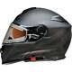Z1r Solaris Modular Snow Helmet Scythe Black And Grey Electric Shield Size Small