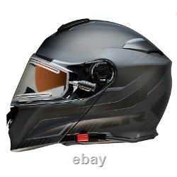 Z1R Solaris Scythe Modular Snowmobile Helmet with Electric Shield- Black/Gray