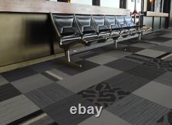 720 Pieds Carrés Brand New Carpet Tile Square Tiles Gray Black Silver Modular Assortiment