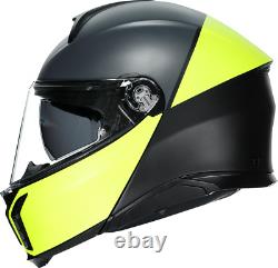 Agv Tourmodular Moto Casque Balance Noir/jaune Fluo/gray Choose Taille