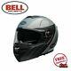 Bell Présence Srt Casque De Moto Modulaire Noir / Gris Flip Vers Le Bas Sun 7110080 Hb