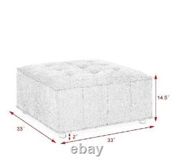 Canapé modulaire en forme de L, combinaison DIY, chenille