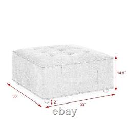 Canapé modulaire en forme de L, combinaison DIY, chenille