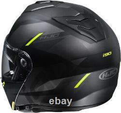 Casco Helmet Modulare Hjc I90 Aventa Mc4sf P\j Black Grey Yellow Fluo Matt Tg XL