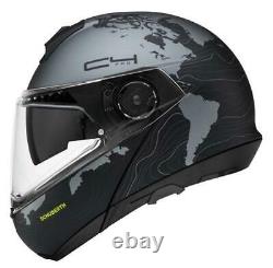 Casque De Moto Modulaire Schuberth C4 Pro Black/grey Matt Magnitude Black Size