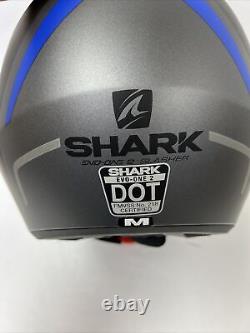 Casque Shark EVO One 2 Slasher Mat Anthracite/Noir/Bleu Moyen