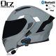 Casque De Moto Bluetooth Intégral à Double Visière Modulaire à Ouverture Rapide Dot