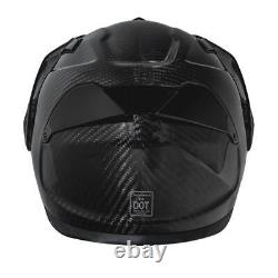 Casque de moto intégral DOT Daytona C6 Grey Carbon Fiber Anti Fog M2-G