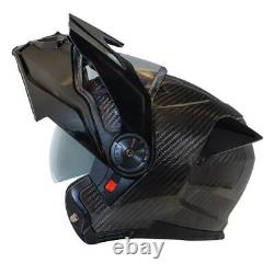 Casque de moto intégral DOT Daytona C6 Grey Carbon Fiber Anti Fog M2-G