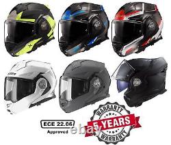 Casque de moto intégral à face avant basculante en fibres de verre LS2 FF901 Advant X ECE22.06