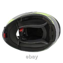 Casque de moto modulaire AGV Tourmodular Perception Matt Noir Gris Jaune. Nouveau