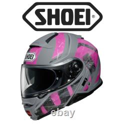 Casque de moto modulaire SHOEI NEOTEC II Jaunt Racing Gris-Violet-Noir TC7