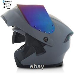 Casque de moto modulaire à bascule DOT ECE Bluetooth pour casque de moto hors route