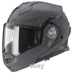 Casque de moto modulaire à mentonnière relevable LS2 FF901 Advant X ECE22.06 en gris Nardo