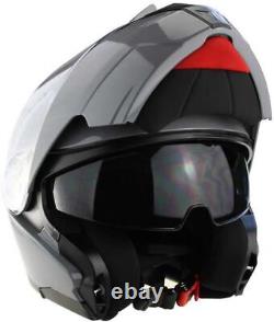 Casque de moto modulaire à visière double intégrale à face avant basculante Viper Rs-v345