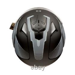 Casque de motoneige modulaire Polaris 2.0 anti-rayures anti-buée homologué DOT noir/gris