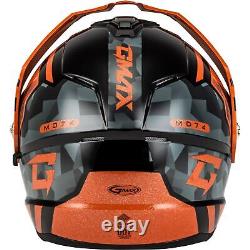 Casque modulaire MD-74 Striker avec visière fumée Noir/Gris/Orange XL M17411257