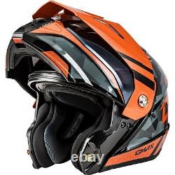 Casque modulaire MD-74 Striker avec visière fumée Noir/Gris/Orange XL M17411257