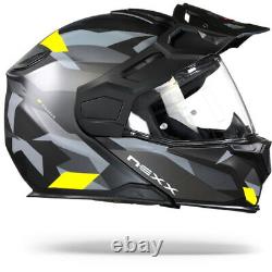 Casque modulaire Nexx X. Vilijord Taiga Noir Néon Mat Nouveau! Livraison rapide