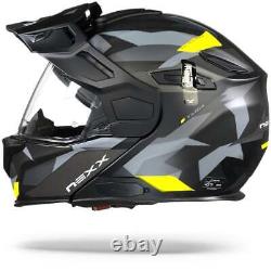 Casque modulaire Nexx X. Vilijord Taiga Noir Néon Mat Nouveau! Livraison rapide