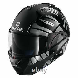 Casques De Requin Evo-one 2 Lithion Dual Large Black/chrome/gray Modular Helmet