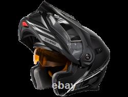 Castle X Exo-cx950 Task Electric Modular Snowmobile Helmet Matte Gray/black 2xl