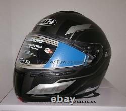 Hjc Cl-max3 Flow Electric Snowmobile Helmet Gris Noir Moyen Crème Solaire Modulaire