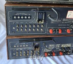 Lot de 2 systèmes de composants modulaires vintage modèle récepteur 3233