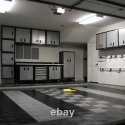 Motofloor Modular Garage Flooring Tiles 48 Pieds Carrés Par Boîte (b&w, B&gray Ou Gray)