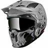 Mt Streetfighter Full Face Off Road Skull Motorcycle Helmet Darkness Matt Black