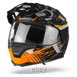 Nexx X. Vilijord Mudvalley Black Grey Orange Modular Motorcycle Helmet, Nouveau