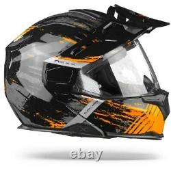 Nexx X. Vilijord Mudvalley Black Grey Orange Modular Motorcycle Helmet, Nouveau